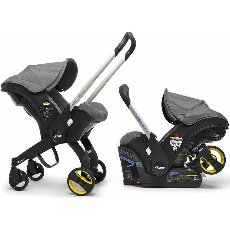 Doona - Infant Car Seat With Base & Stroller, Grey/Storm