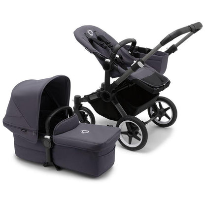 Bugaboo - Donkey 5 Mono Complete Stroller, Graphite /Stormy Blue
