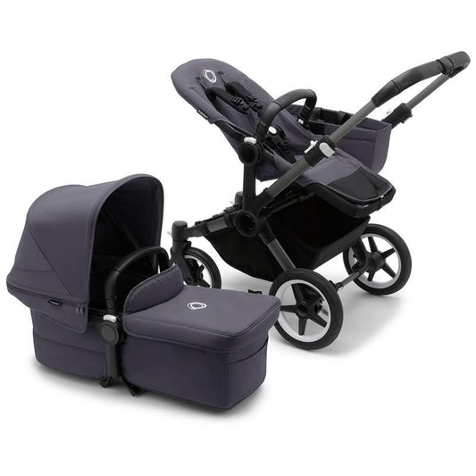 Bugaboo - Donkey 5 Mono Complete Stroller, Graphite /Stormy Blue