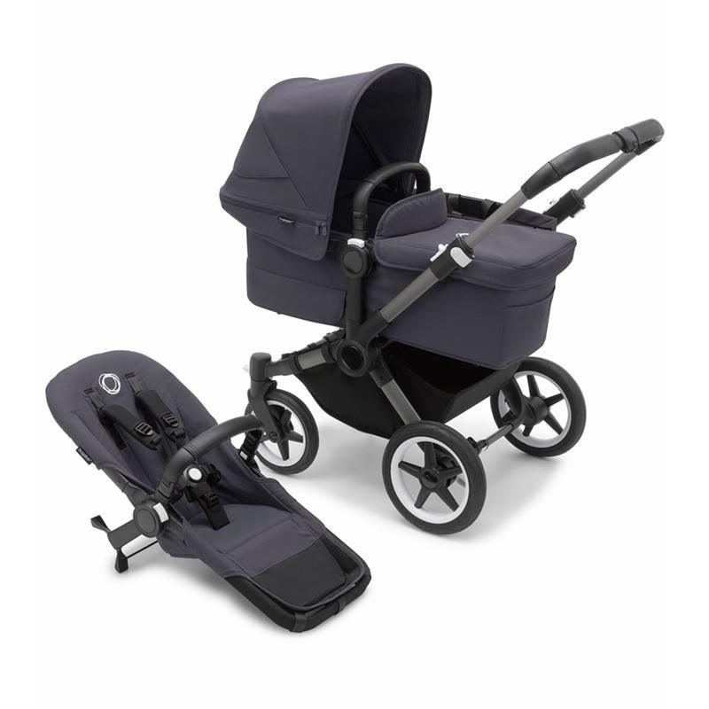 Bugaboo - Donkey 5 Mono Complete Stroller, Graphite /Stormy Blue