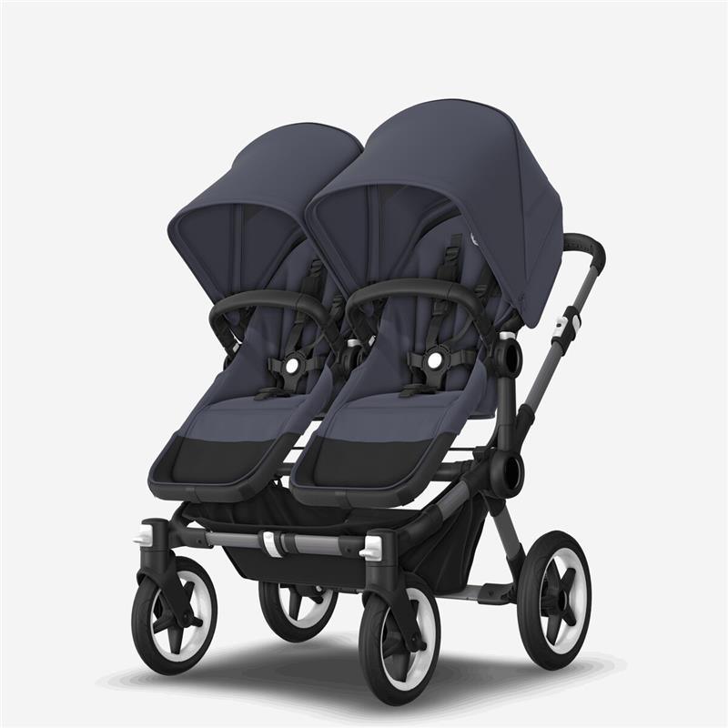 Bugaboo Donkey 5 Twin Complete Stroller - Stormy Blue | Graphite
