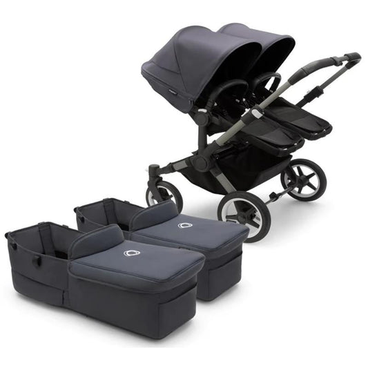 Bugaboo Donkey 5 Twin Complete Stroller - Stormy Blue | Graphite