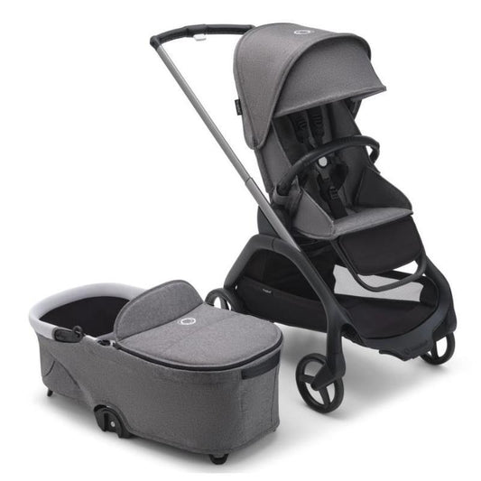 Bugaboo - Dragonfly Stroller and Bassinet Complete, Graphite/Grey Melange