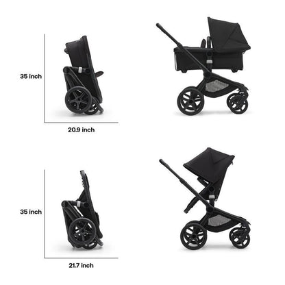 Bugaboo - Fox 5 Complete Stroller, Black/Forest Green