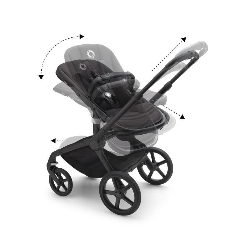 Bugaboo - Fox 5 Complete Stroller, Black/Midnight Black/Astro Purple